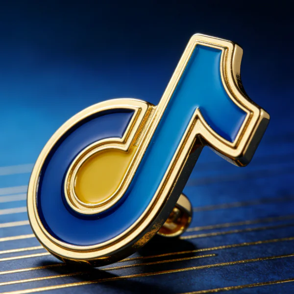 Soft Enamel Custom Metal Badge - Premium quality custom pin with raised metal borders and vibrant enamel colors